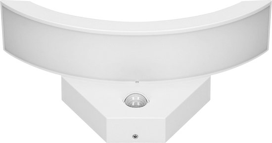 Buitenlamp met Bewegingssensor SPINEL – Tuinverlichting 4000K – Buitenverlichting met IP54 - Muurlamp 800lm – Wandlamp buiten IK10 - Wit