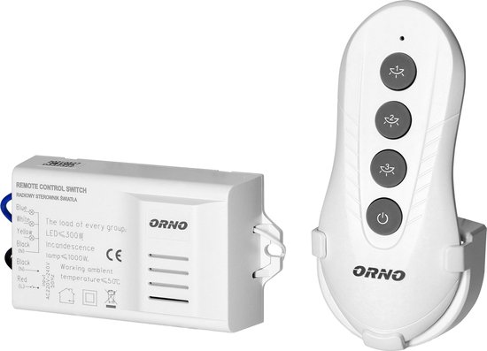 Wireless lighting programmer with a 3-channel remote control unit device is intended for wireless switching on and off of electrical devices inside rooms