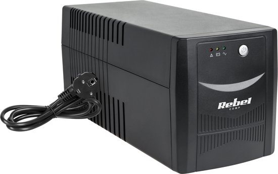 Rebel Micropower Serie - UPS Noodstroomvoorziening - 1000VA - 600W - Snelle Omschakeling