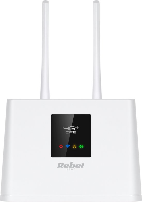 Rebel RB-702 Serie - 4G LTE Router - SIM Kaart - Externe Antennes - 10 Gebruikers