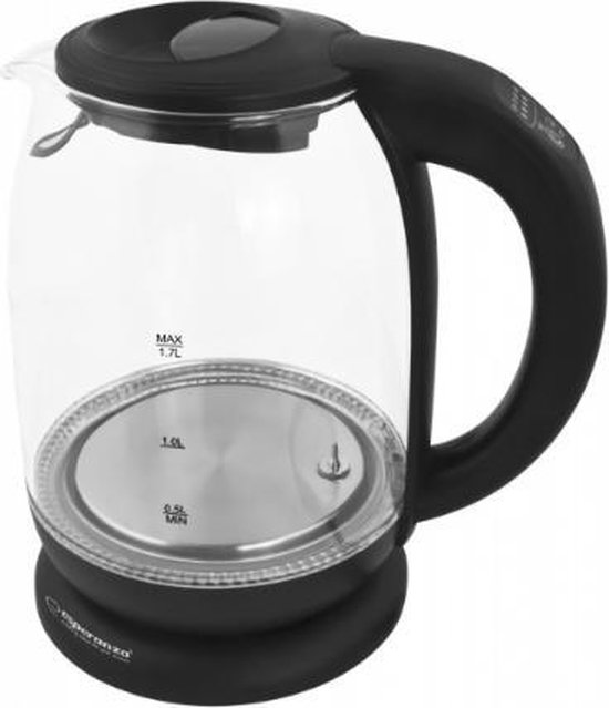 Esperanza Loire | Glazen Waterkoker | Vijf Kleuren LED-Verlichting | 1,7 Liter | 2200W