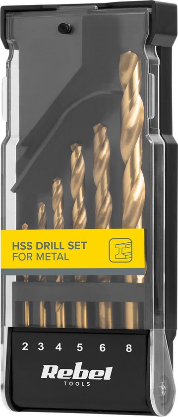 Rebel - Boormachine Accessoire Set - Metaalborenset - HSS - 6 stuks