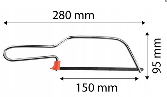 Mini ijzerzaag - metaalzaag 150 mm - precisiezaag - modelbouw - aluminium frame