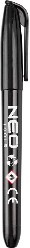 NEO 13-856 Bouwmarker Zwart Permanent Waterdicht Oliebasis 4 Stuks