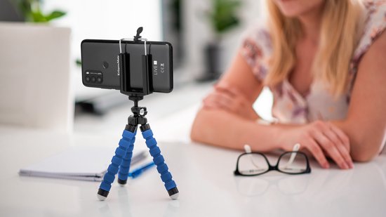 Krüger&Matz Statief - Telefoon Tripod - Elastaan Poten - Compact en Lichtgewicht