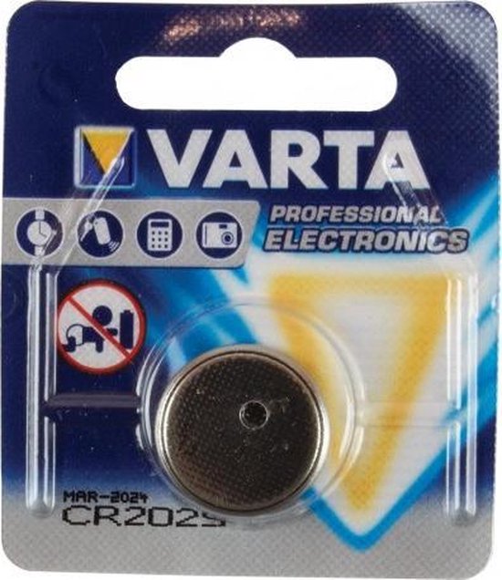 Varta Knoopcel Batterij - Cr 2025 - Lithium Professioneel - 3 Volt