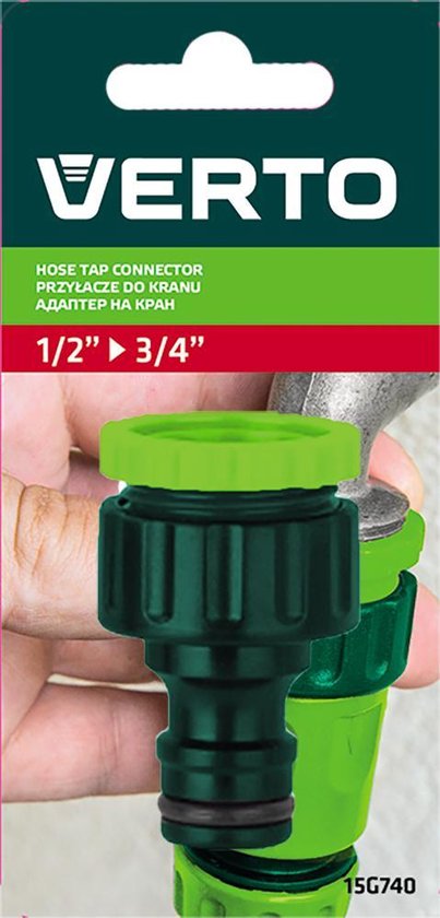 Verto Kraan Koppelstuk 1/2-3/4 inch