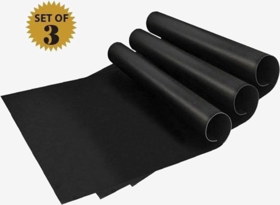 Ruhhy Grillmat Set van 3 - Ideaal voor Grillen en Bakken