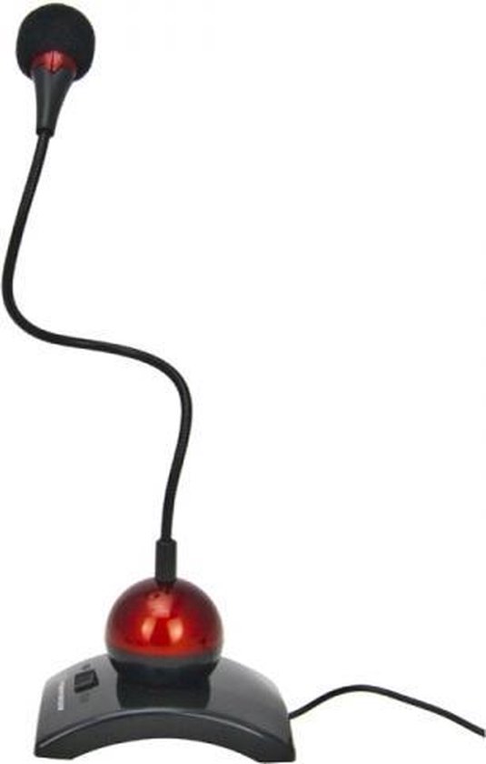 Esperanza EH130 microfoon Zwart, Rood PC-microfoon