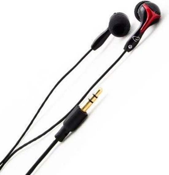 Esperanza EH123 hoofdtelefoon/headset Hoofdtelefoons In-ear Zwart, Rood