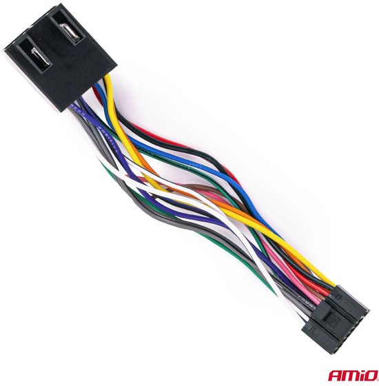 AMiO Android ISO Radio Adapter 12V 5A CCA – Universele Verloopstekker voor Autoradio en Multimedia Systeem