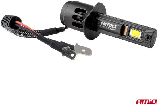 AMiO F25 PRO BLACK Edition H1 LED Koplampen 12/24V – 7646 Lumen 6000K Daglichtwit FULL CANBUS