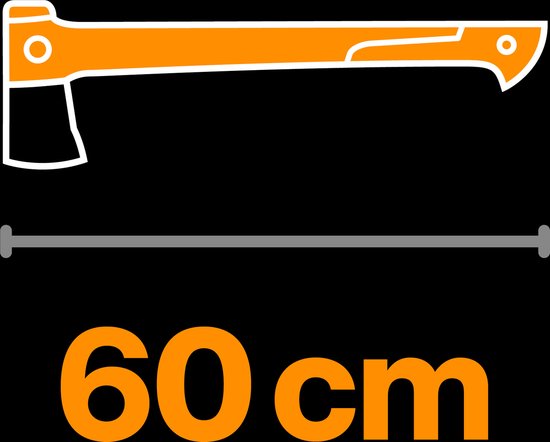 Fiskars Kloofbijl - 24 Inch Bijl - X-series X24 - Veilige niet-afneembare Bijlkop - Kloofbijl