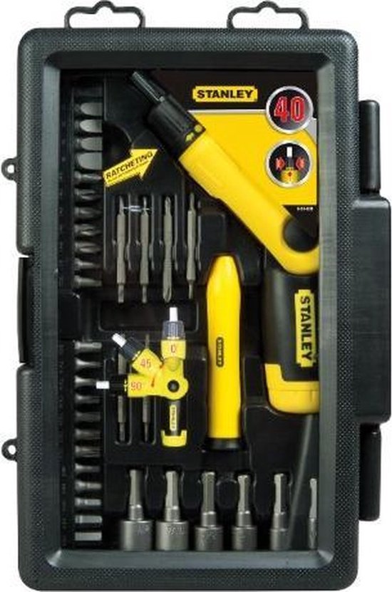 STANLEY 0-63-038 Schroevendraaier - pistoolgreep - 40-delig