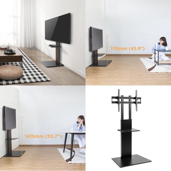 Professionele TV Standaard voet met een plank Maclean MC-865 max 40kg houder