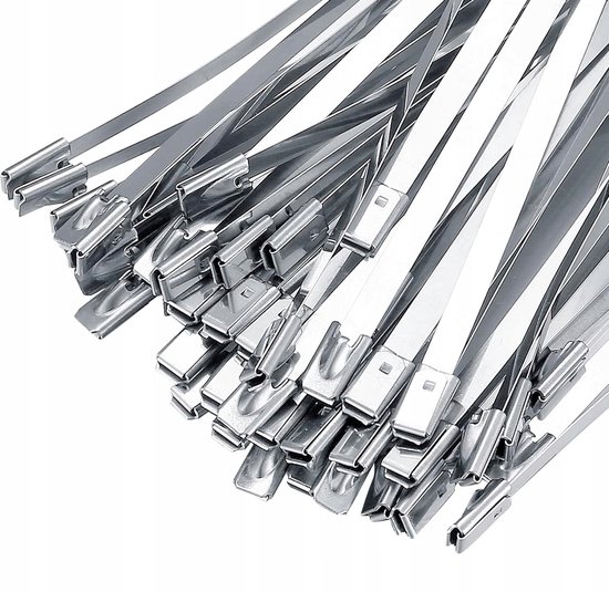 100x Roestvrijstalen Kabelbinders 4,6x150mm - Duurzaam & Hittebestendig