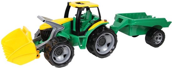 LENA - Tractor met schop en aanhanger - 108 cm - Europese topkwaliteit
