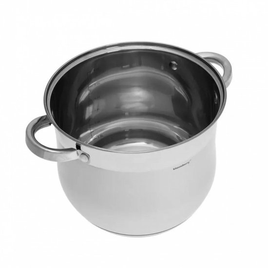 Klausberg 7167 - soeppan met deksel - 18.7L - Ø32 cm - RVS - inductie - alle warmtebronnen