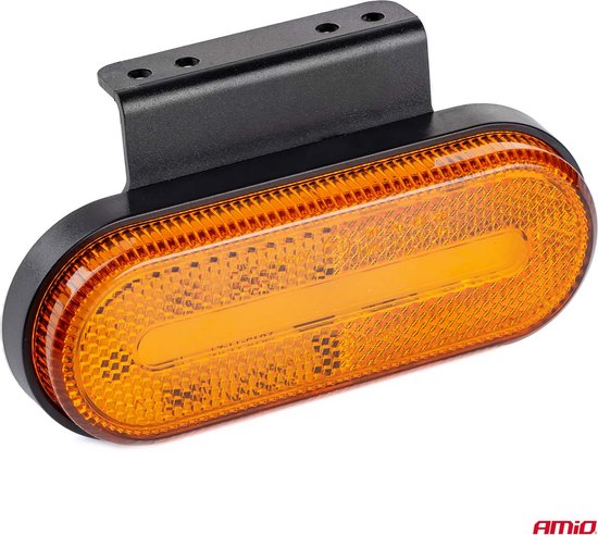 AMiO LED Zijmarkeringslicht Waarschuwing Signaal - Oranje (1 stuk) [Markeringslicht - Gevarenlicht - Voorlicht - Richtingaanwijzer]