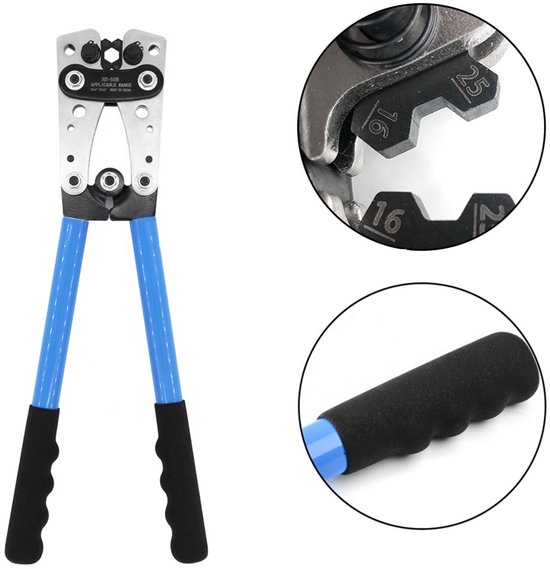 Eurokomp - Krimptang voor Grote Kabeluiteinden - Koperen - 390mm - Ergonomische Handgreep
