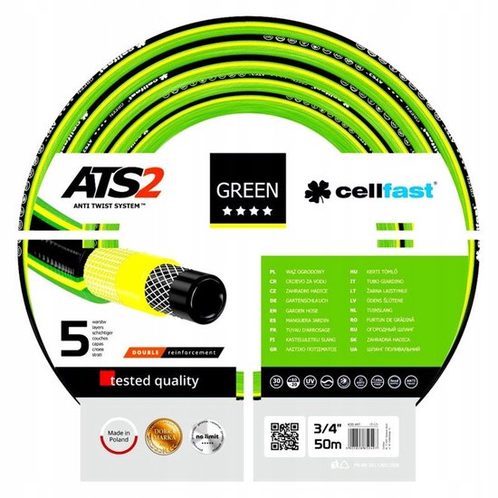 Cellfast - Cellfast - Tuinslang - Green Ats2™ 1/2" - 50 M (CF15-101)