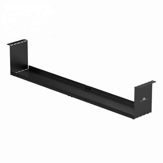 Maclean - Compacte kabelgoot voor onder het bureau, max. belasting 5kg, zwart, MC-107 B