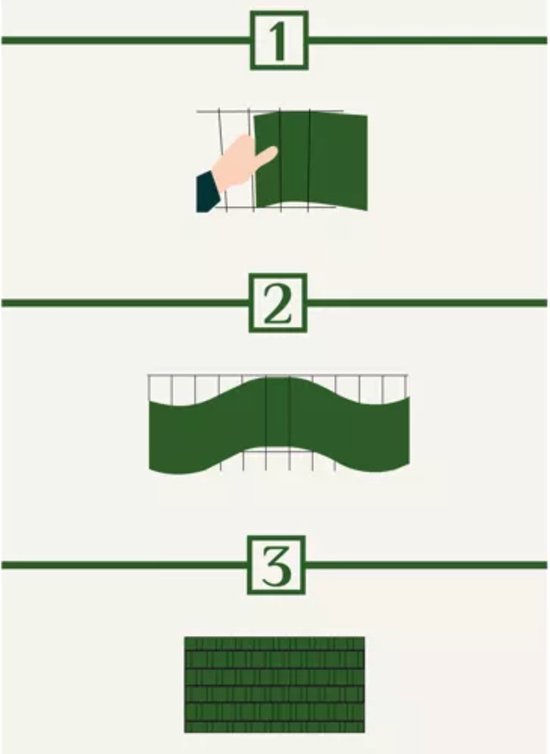 Gardlov Vlechtband Hekwerk - 19 cm x 35 m - UV-bestendig - Groen