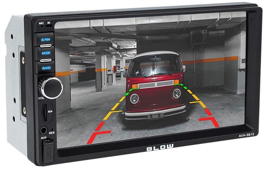 Blow AVH-9810 2DIN Autoradio 7" – Bluetooth 5.0, MicroSD, LED-display, zwart
