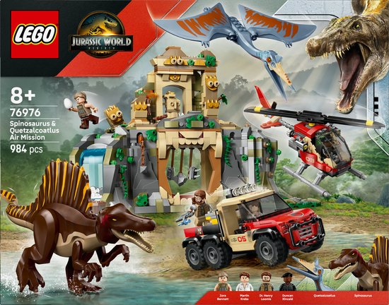 LEGO® - Jurassic World - Spinosaurus en Quetzalcoatlus Luchtmissie - 76976