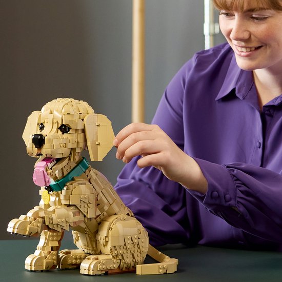 LEGO® Icons Golden Retriever Puppy - Decoratieve Dierenfiguur - Bouwset voor Volwassenen - 11384