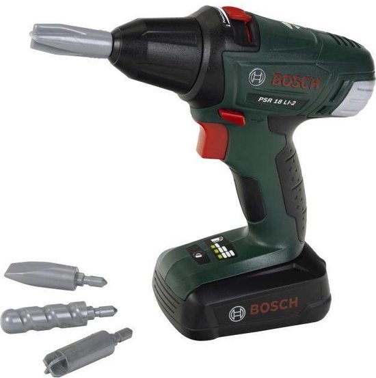 Klein Toys - Bosch mini draadloze speelgoed boor - Speelgoed gereedschap - groen