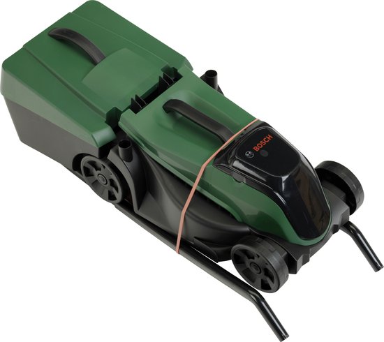 Klein Toys Bosch tuin grasmaaier deluxe - incl. bijpassend geluid en verwijderbare gras opvangbak - groen