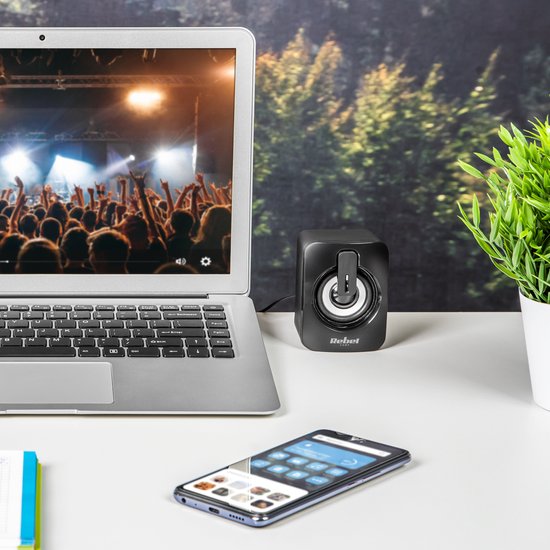 Rebel Comp CS-15 Serie - PC-Speakers - 6W - USB - Klassiek Design