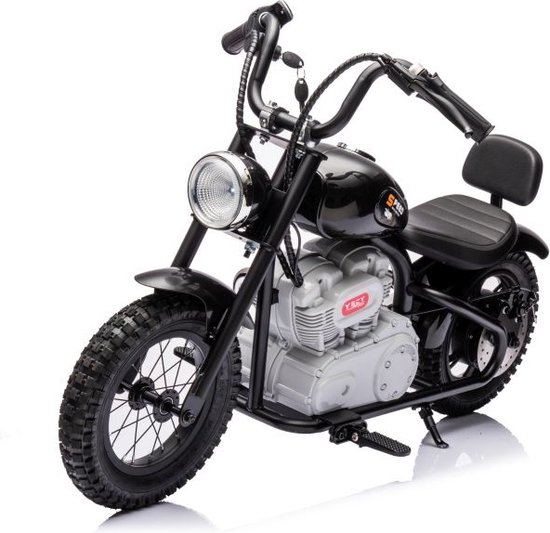 Elektrische kinder motor - zwart - 112x54x72 cm - 350W motor