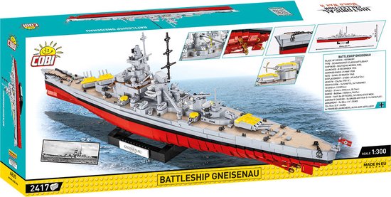 COBI WW2 4835 Battleship Gneisenau