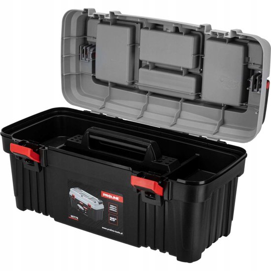 Proline Gereedschapskist 25 inch met 2 sluitingen en organizer