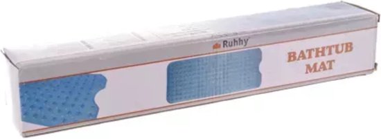 Ruhhy Antislip Badmat 100x40 cm - Blauw, Veilig en Comfortabel