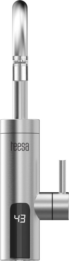 Teesa TSA4106 - Keukenkraan - Roterende Uitloop - LED Beeldscherm - Roestvrij staal