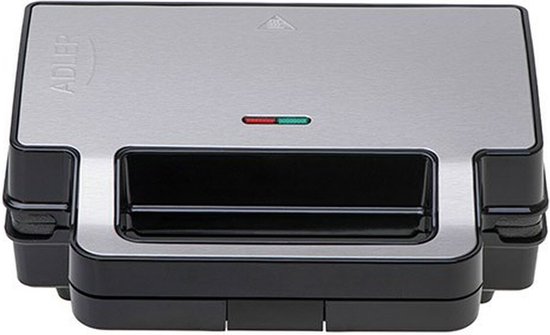 Tosti apparaat Adler AD 3073 Zwart Zilverkleurig