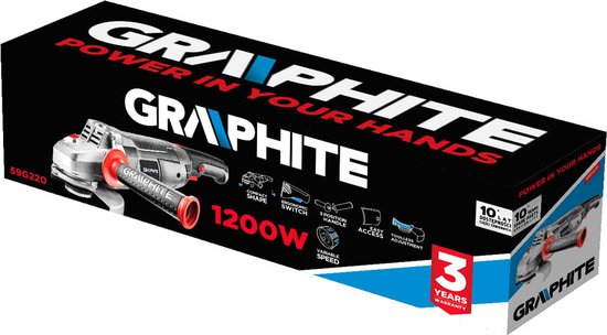 Haakse slijper Graphite 59G220