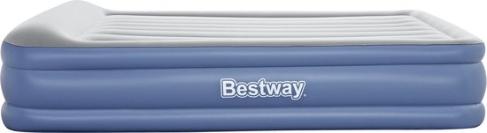 Bestway Tritech erhöhtes Luftbett - Queensize (152 cm) - Mit integrierter Elektropumpe
