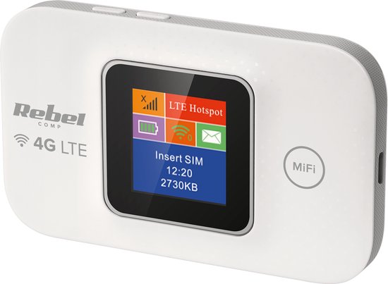 Rebel RB-0701 - Mobiele 4G LTE Router - Przenośny Wi-Fi Hotspot - Tot 10 Apparaten