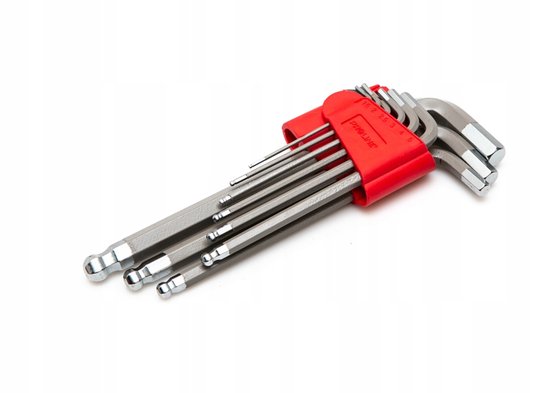 Proline inbussleutelset met kegelkop, 9-delig, 1,5-10mm, S2 staal