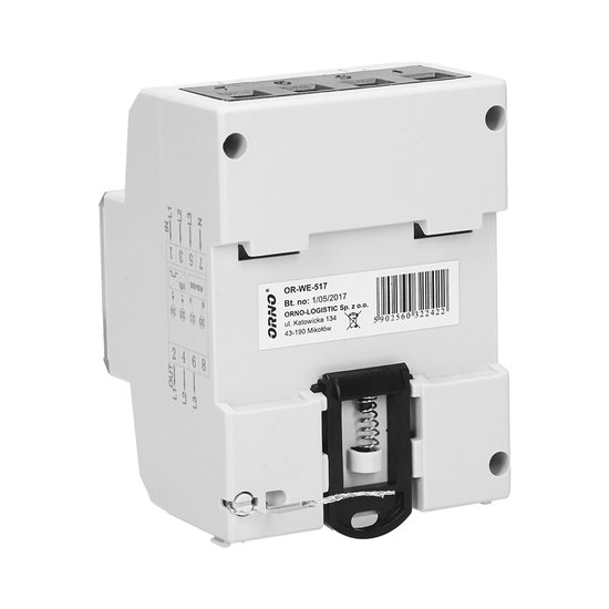 ORNO OR-WE-517, Elektronisch, Plug-in, Uitgangsvermogen, Wit, kWh, LCD