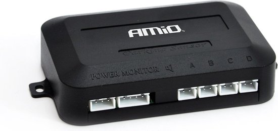 AMiO Parkeerassistentiesysteem LED-GRAF 4 sensor wit