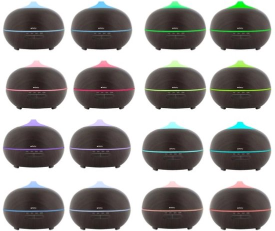 Ruhhy Aroma Diffuser - 400ml Luchtbevochtiger met Ionisator en LED Lamp