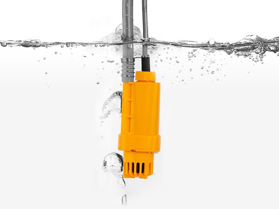 Tracer CampPump 12V Elektrische Camping Douche - Campingdouche - Draagbare Douche - Kampeerdouche - Oranje