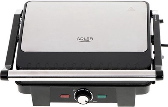 Adler AD 3051 - elektrische contact grill XL - RVS