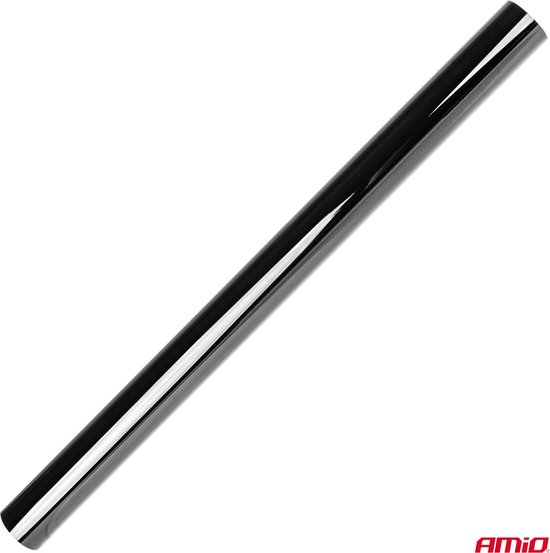 AMiO Autoraam Folie Tint Vinyl Zwart 75x300cm (30%) - Zwarte Ramenfolie voor Zonwering en Privacy met Tool