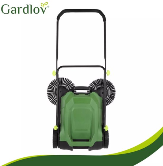 Gardlov Handmatige veegmachine voor terras, oprit en bestrating met 680 mm werkbreedte en capaciteit van 2100 m2 per uur